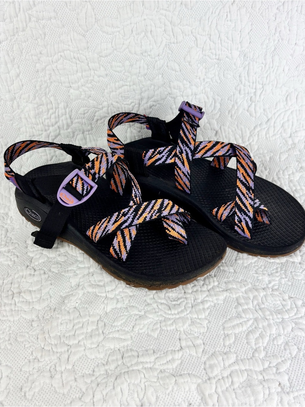 Chaco Z/Cloud 2 Hiking Water Sandals Wily Violet Toe loop adjustable straps Sz 7
